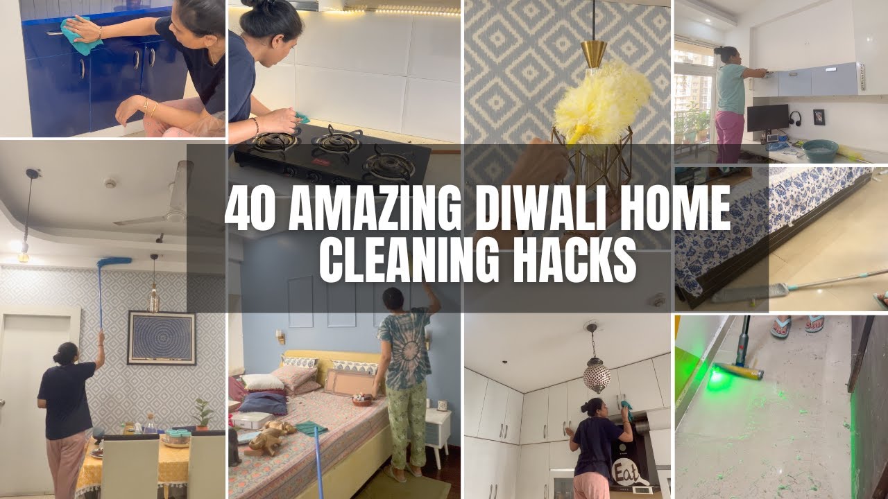 40 Amazing Tried & Tested Diwali Home Cleaning Hacks For You All | Diwali Cleaning in just 6 Days