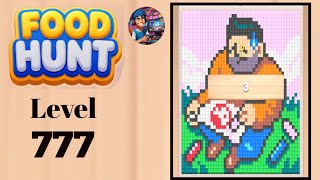Food hunt pixel puzzle level 777 solution and walkthrough for gameplay 