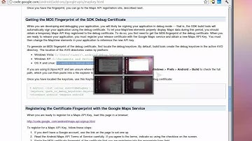 Google Maps Debug Api Key