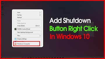 Add Shutdown Option on Right Click Menu in Windows 10 Easily in 2021 ✔✔✔