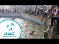 شفاف نافورة ميدان مصطفي محمود في العيد حمام سباحة للغلابة فقط 