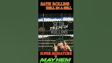 HELL IN A SELL⛓️ SUPER SIGNATURE OF SATH ROLLIS⚡️ |WWE MAYHEM|#shorts