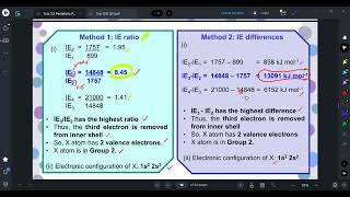 Discussion Q10 & Q11 Tutorial Chapter 3 Periodic Table