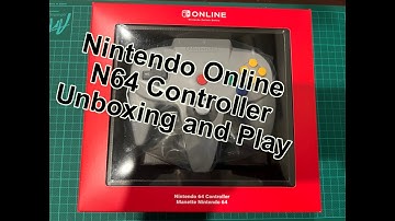 Switch Online N64 Controller Unboxing and Play