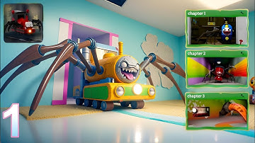 Spider Train Monsters Survival - Gameplay Walkthrough Part 1 - Chapter 1,2,3 (Android)