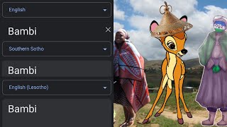 (Disney) Bambi in different languages meme