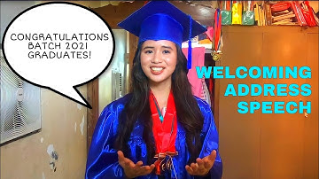 Welcoming Address Speech by Kesia Corton #salutatorian #graduate #speech