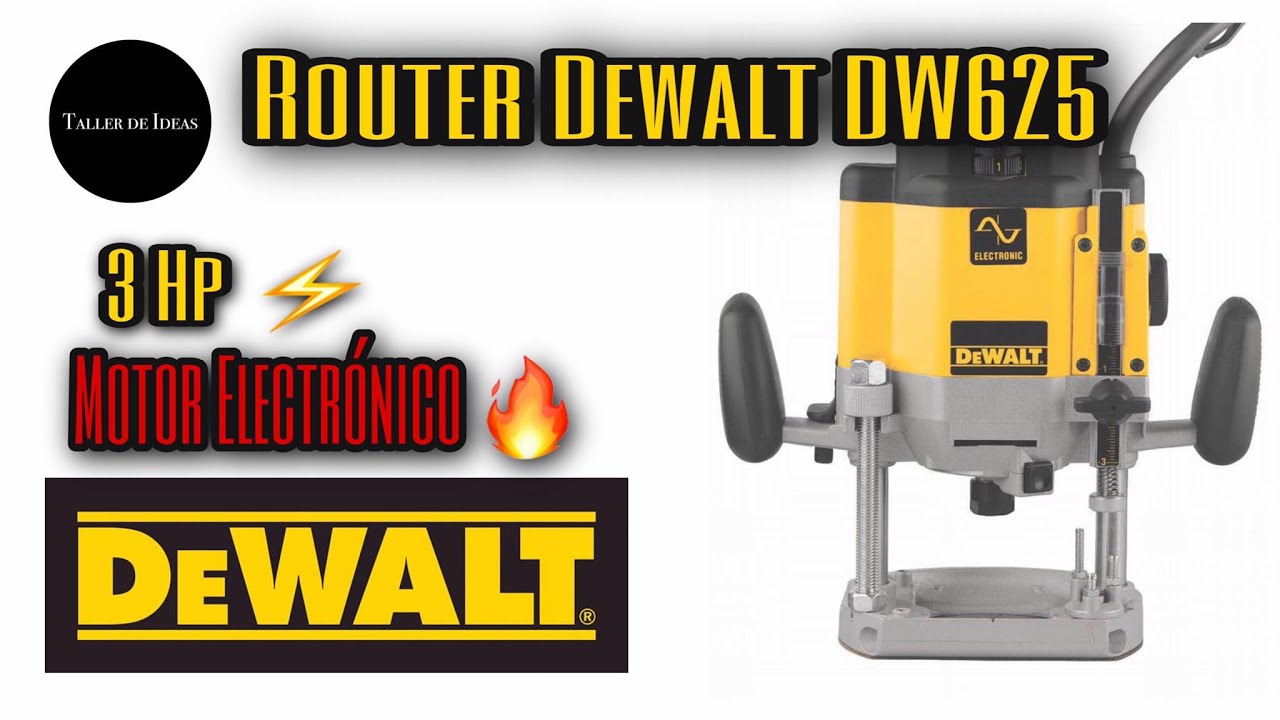 Rebajadora Fresadora Dewalt Dw625e 2000w