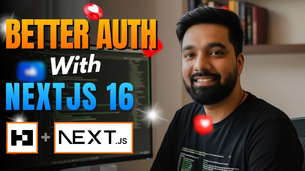 Better Auth With Nextjs 16 Hindi | Nextjs 16 Authentication in 1 Hour ...