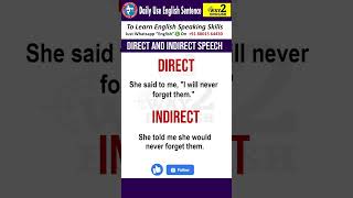 Direct Indirect Speech Way 2 English