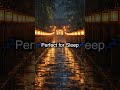 🍁🏮 Autumn Lantern Path Rain for Deep Sleep | Japanese Shrine ASMR