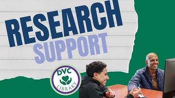 Research Support at DVC Library