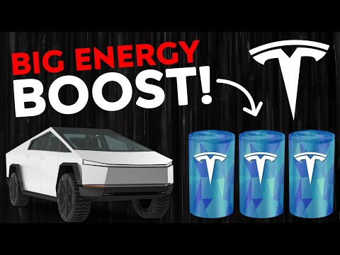 BIG Tesla 4680 Battery ENERGY BOOST | Cybertruck Batteries!