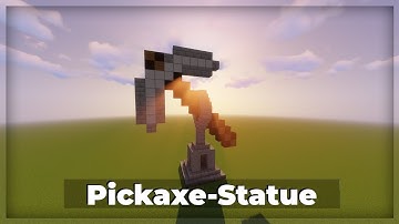 Minecraft Pickaxe-Statue | Building Tutorial 1.20+