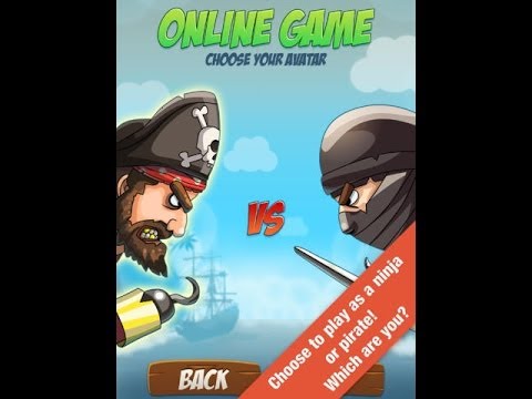 Pirates Versus Ninjas: The 2 Player Clash Android & iOS GamePlay