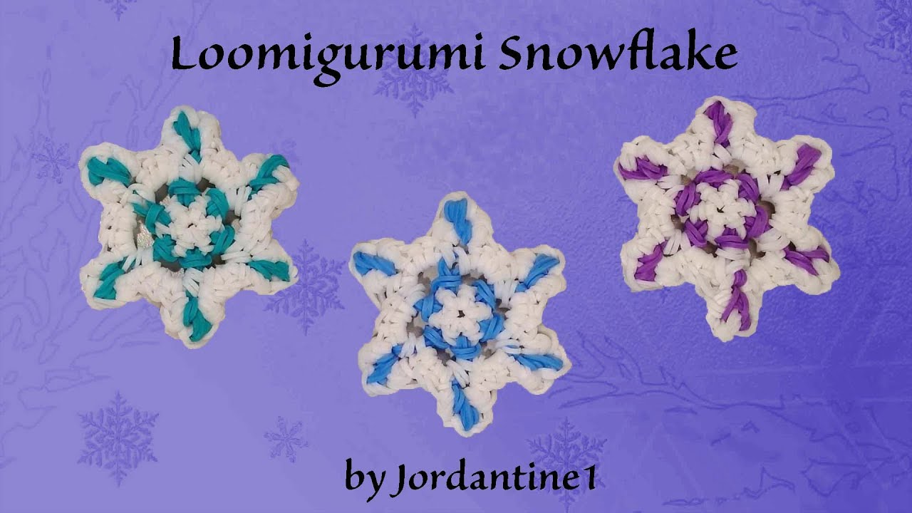 Stunning Snowflake Rainbow Loom Charms