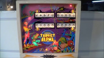 TARGET ALPHA PINBALL MACHINE - BY GOTTLIEB 1976