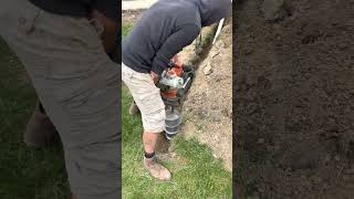 Landscape augers can be efficient for drainage as well!