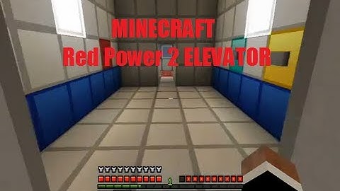 Minecraft - Redpower Frame Elevator (Simple and Compact!)