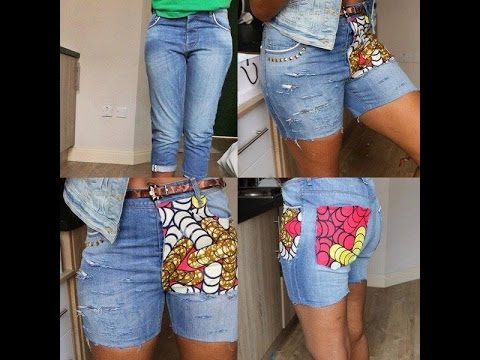 Diy Jeans Ripped With Stud And Ankara No Sewing Machine Needed Enchanting How To Patch Jeans Without A Sewing Machine Diy Jeans Ripped With Stud And Ankara No Sewing Machine Needed Enchanting How To Patch Jeans Without A Sewing Machine