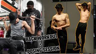 14-year-old Learns Back Training & Posing From Charles Glass 👀