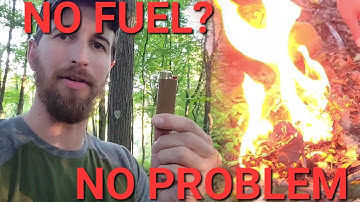 Make fire with an empty lighter