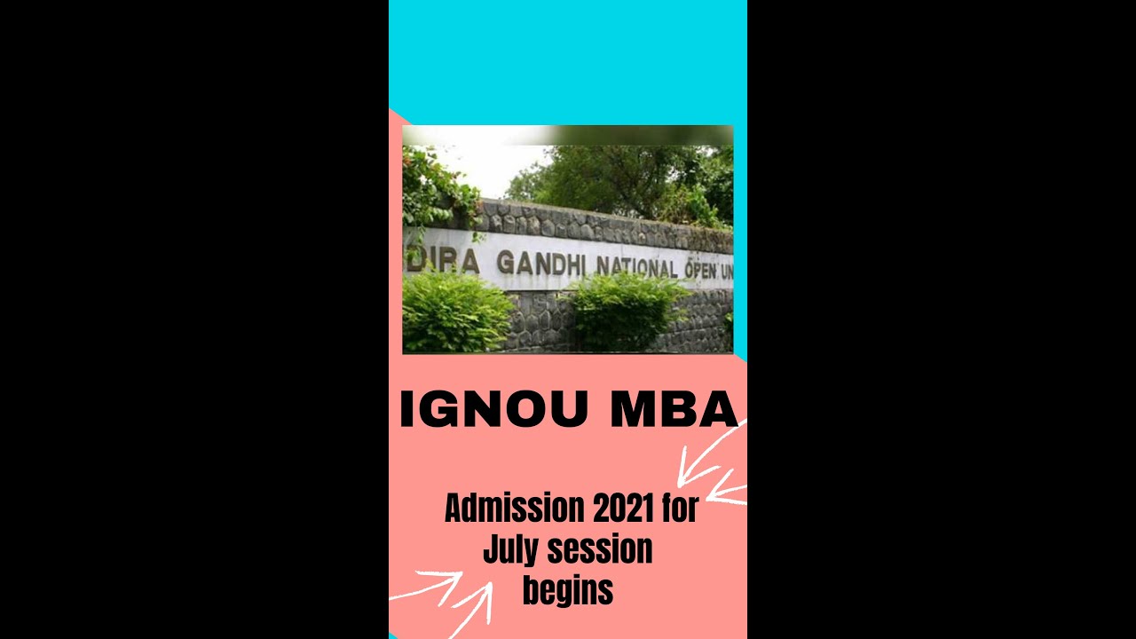 IGNOU Admission MBA 2021 