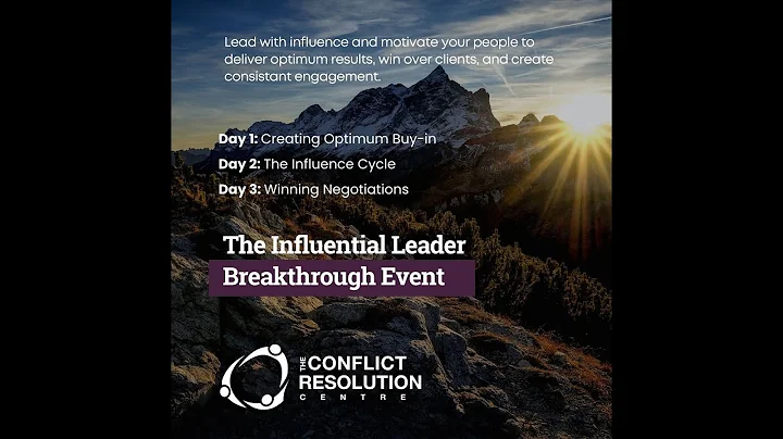 Influential Leader Breakthrough Event September 20...