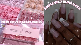 TRYING KIARA SKY NEW FULL COVER GELLY TIP NAILS | PRE COLORED GEL X NAILS | GEL X EXTENSIONS