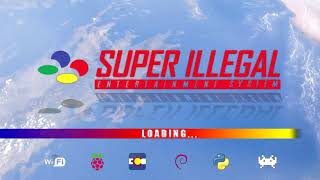 RetroPie - Super Illegal Entertainment system Intro splashscreen startup