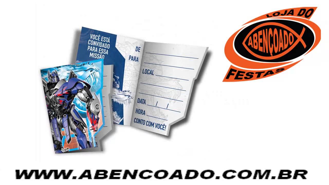 ARTIGOS DE FESTA TRANSFORMERS 4 YouTube ARTIGOS DE FESTA TRANSFORMERS 4 YouTube