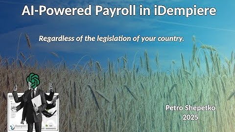 AI-Powered Payroll in iDempiere ERP Business Suite