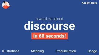 DISCOURSE - Meaning and Pronunciation