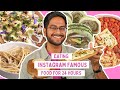 Omg eating only instagram trending dishes for 24 hours  viral food challenge