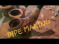 HOW TO MAKE A TOBACCO PIPE. DIY pipe.