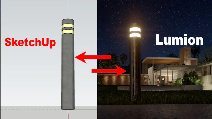 Creating garden lights in SketchUp and rendering it in Lumion!