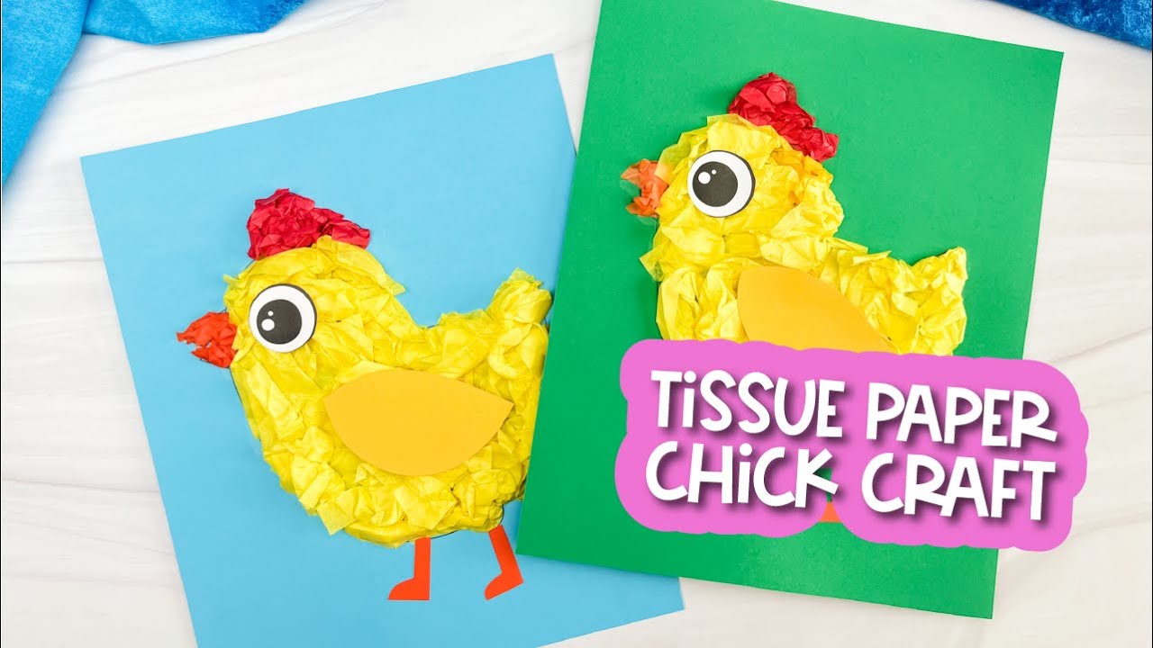 Tissue Paper Chick Craft YouTube