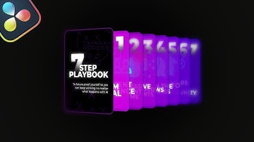 How to Create Kallaway Style Card Reveal in Davinci Resolve!