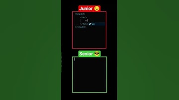 Junior Vs Senior Developer #programming #html #javascript #webdevelopment #html5 #webdesign  #css3