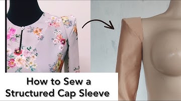 How to Sew an Extended Structured Cap Sleeve | Step-by-Step Sewing Tutorial for Beginners