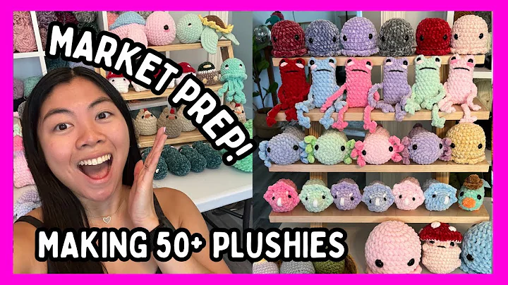 Market Prep! Crochet With Me 💕 Making 50+ plushies for my next market! PART 2