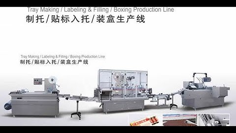 Capsule packing whole line horizontal wrapping and cartoning machine flow packer caroner
