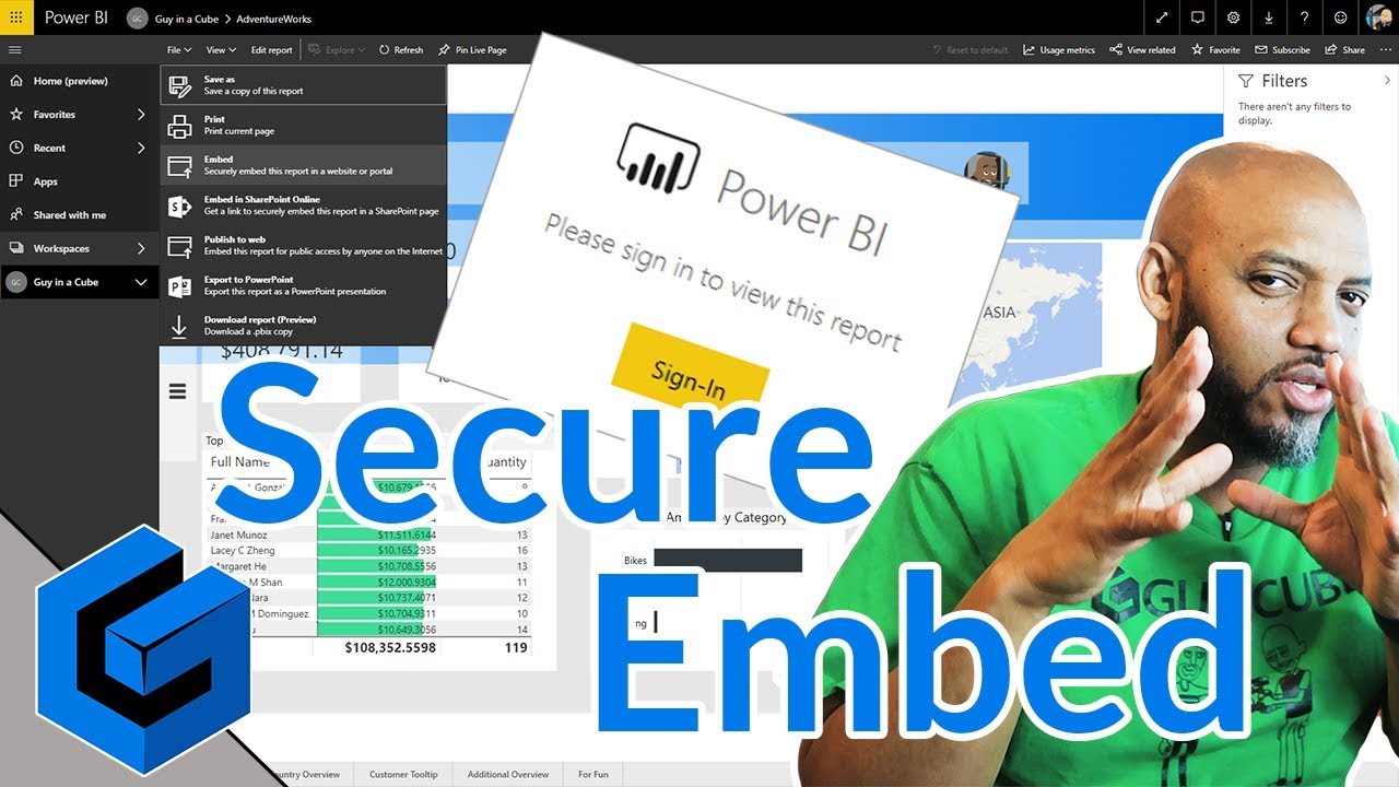 Power Bi Embed Url