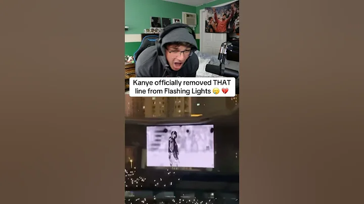 Kanye Just Removed THAT Bar From Flashing Lights 💔🐻 #shorts