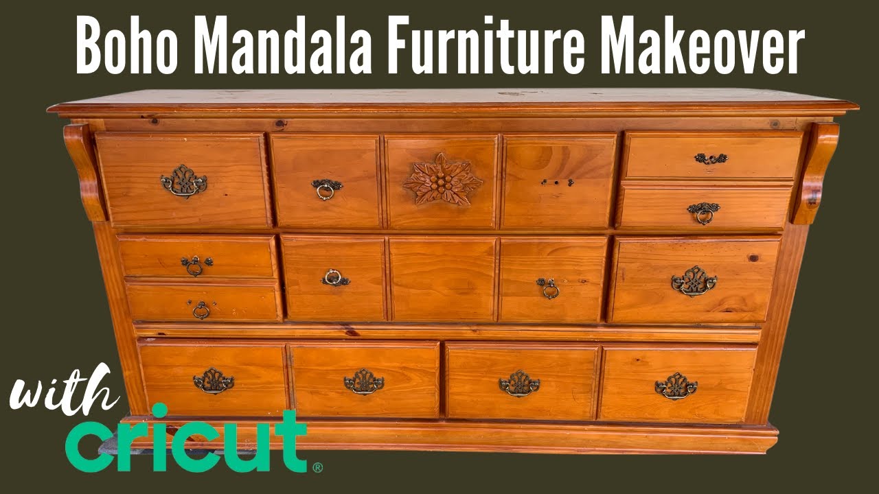 BEAUTIFUL FURNITURE MAKEOVER Modern Boho Dresser Makeover DIY