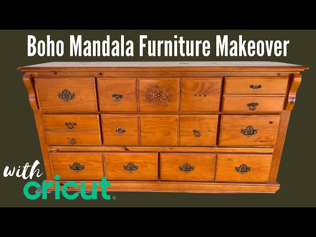 diy boho dresser makeover Re-Love Projectbefore and after