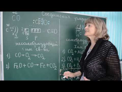 Урок химии, 9 класс, тема "Соединения углерода" (учитель Швецова Елена Евгеньевна)