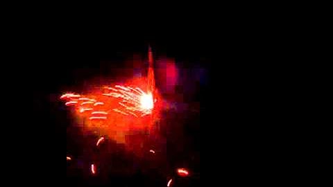 Bp rocket with red and blue stars