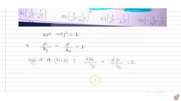 If the line `3 x +4y =sqrt7` touches the ellipse `3x^2 +4y^2 = 1,` then the point of contact is