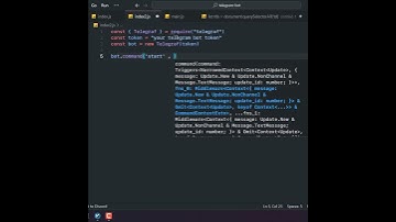 create a very simple telegram bot with node.js #coding #shorts #nodejs #telegram #bot